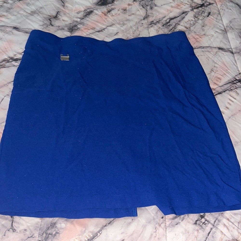 Royal blue business skirt